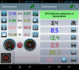 Stag Gas Computer програма для смартфона на Андроїд