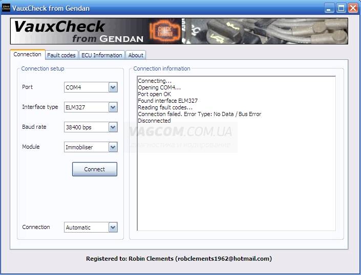 Програма для діагностики Opel VauxCheck