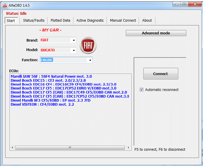 Программа Alfa OBD