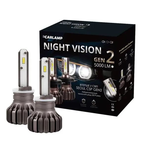 Светодиодные автолампы H27/2 Carlamp Led Night Vision Gen2 Led для